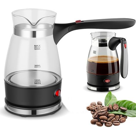 Cafetera Turca - Cafetera Electrica De Vidrio - 500 Ml - Para Cafe Turco Te Y Espresso - Uso Domestico (1/5)
