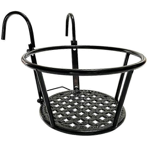 Supports suspendus pour plantes sur balustrades - Supports métalliques au design unique pour plantes et pots de fleurs.