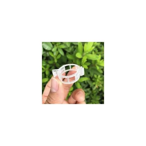 Clip di supporto in plastica per piante, 100 pezzi, protezione riutilizzabile, strumento di fissaggio per innesti, accessori da giardinaggio per pomodori e ortaggi - Crezuo