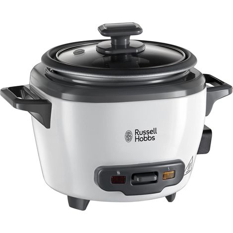 Russell Hobbs 27020-56 Cuociriso 3 Porzioni 0.4 L 200 W Mantenimento Caldo Pentola Antiaderente colore Bianco (1/5)