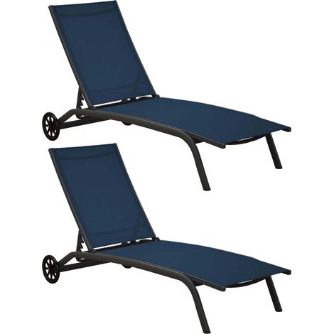 Bain De Soleil Celio Grey/bleu Confort Réglable Et Design Moderne - Forza (1/4)