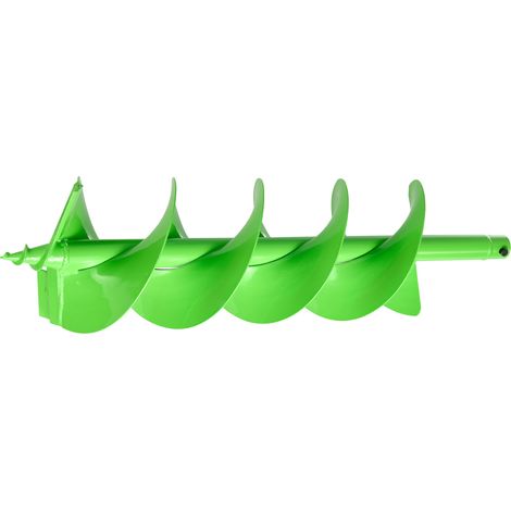 Mophorn Erdbohrer für Bohrmaschine, Ø 20x79 cm Gartenbohrer, passend für Antriebsbohrer mit 20-mm-Innendurchmesser, Pfahlbohrer, Erdlochbohrer, Bohraufsätze für Gartenarbeiten und Zaunpfosten (1/5)