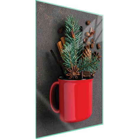 TAGLIERE IN VETRO 35x52 Natale (1/5)