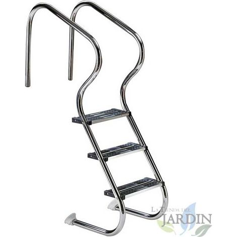 Escalera Acceso Fácil para Piscina  4 Peldaños  Escalera Antideslizante  Escalera Accesible para Piscinas Familiares