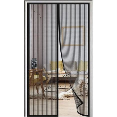 Magnetisches Moskitonetz für Türen, 80x210 cm, feinmaschig mit automatischem Verschluss, Fliegen- und Insektenschutzvorhang