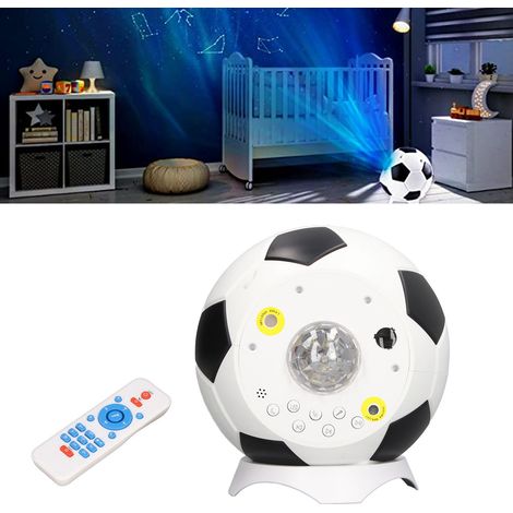 Veilleuse projecteur de ciel étoilé sur le thème du football, éclairage sur le thème du football, enceinte Bluetooth, lampe d'ambiance USB ciel étoilé pour chambre d'enfant. (1/5)