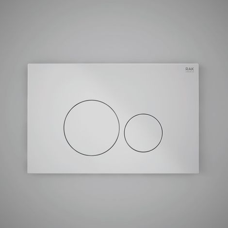 RAK Ecofix Round Dual Flush Plates - White