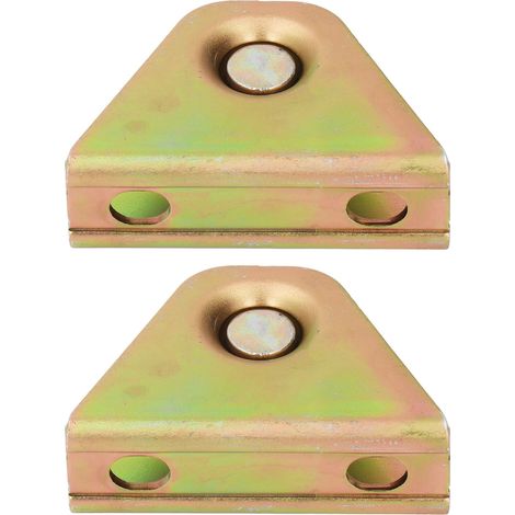 Lot de 2 poulies fixes à gorge en U en acier allié galvanisé, capacité de charge de 250 kg, pour appareils de levage (1/5)
