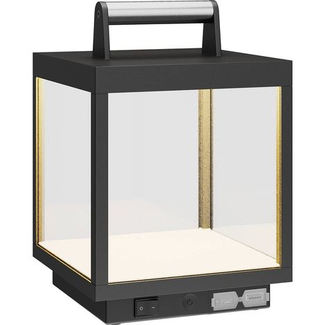 Lucande 'Cube' en Negro de Aluminio