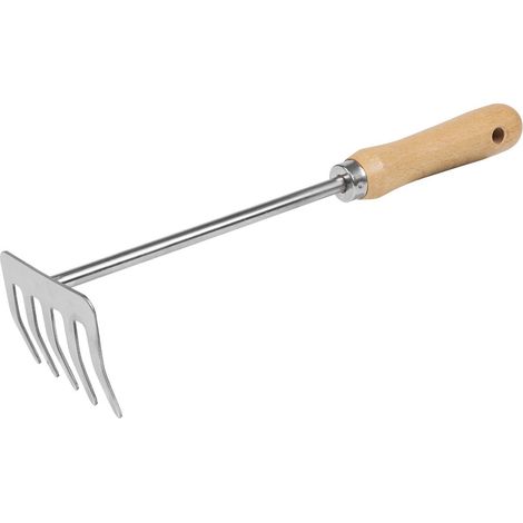 Sealey GTWH020 Premier Garden Hand Rake with Short Ash Handle & Stainless Steel Tines (1/2)