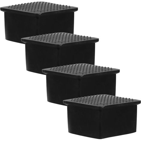 en caoutchouc pour pieds de chaise carrés 50 x 50 mm
