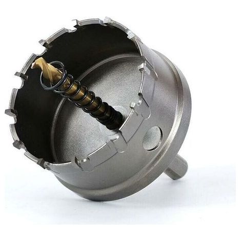 Scie Cloche Bi-métal,80 mm Carbure TCT en Acier Inoxydable de Qualité Industrielle, Scie Trépan Alliage Métallique en Acier à Grande Vitesse pour Métal,Alliage Aluminium,Plastique,Bois (1/5)