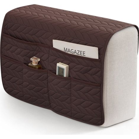 Housse d'accoudoir de canapé - 50 x 90 cm - Housse d'accoudoir amovible - Housse de protection pour canapé avec sac de rangement - Housse de fauteuil idéale pour le salon - Avec poche de rangement - I (1/5)