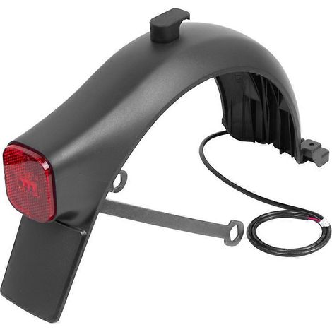 Pour trottinette Ninebot F2 / F2 Pro : crochet de fixation du garde-boue arrière, feu arrière intégré et support de fixation. (1/5)