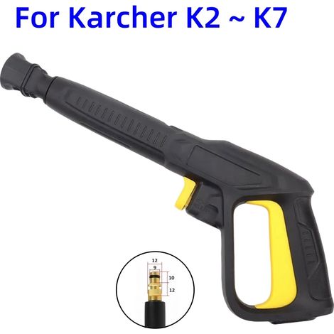 (Pistolet de nettoyage à eau) Tuyau de débouchage pour machine de nettoyage haute pression, buse de nettoyage à jet d'eau pour canalisations Karcher, filetage NPT 1/4", angle rotatif et embout bouton (1/5)