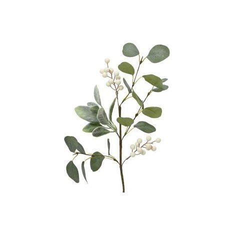Künstlicher Blumenstrauß grün und weiß H50 cm