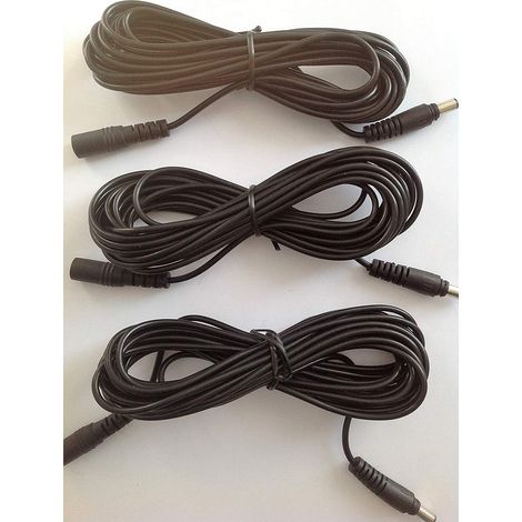 Verlängerungskabel Set 3er Pack, 5m für Esotec Solarspot Trio (1/3)