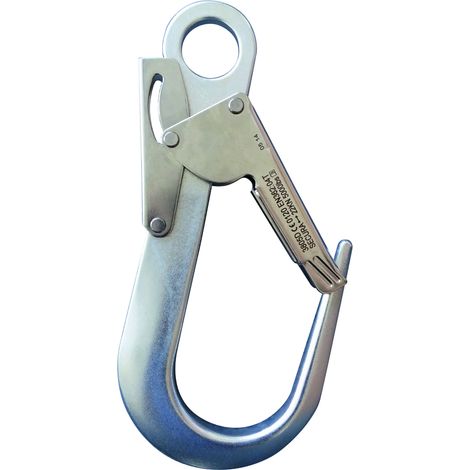 Mousqueton a double sécurité ouverture 60 mm alu LEVAC - 3805D