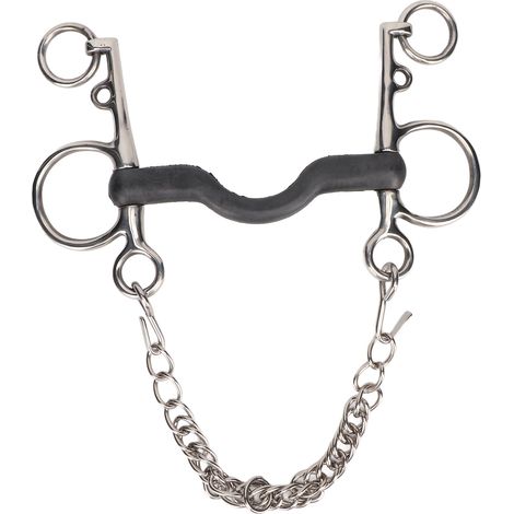 Mors de bouche de cheval en acier inoxydable, filet de polissage à main antirouille sûr pour accessoires 135mm / 5,3 pouces (1/5)