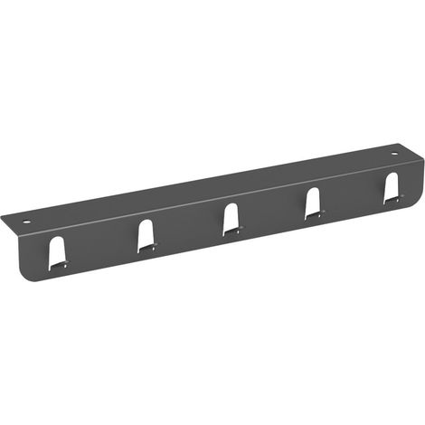 Kesseböhmer K-Line side Türregal, Hakenleiste mit 5 Haken, Unterbaumontage (350 x 40 x 40 mm, anthrazit) von SOTECH (1/3)