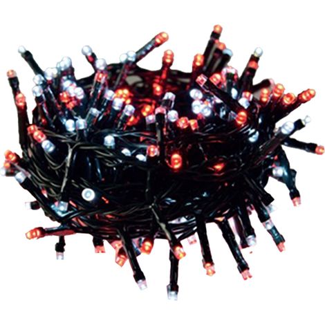 MAURY'S FILO DI LUCI NATALIZIE CON 750 LED COLORE BIANCO E ROSSO (1/5)