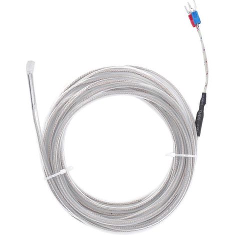 K-Typ BERM Thermoelement-Temperaturfühler, wasserdicht, korrosionsbeständig, Sensor, Messbereich 5 m / 16,4 ft (1/5)