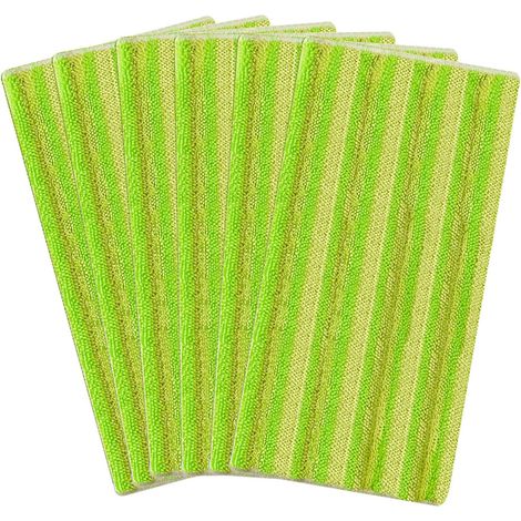 Remplacement Lingettes Reutilisable pour Swiffer WetJet Spray Balais Lavables en microfibre (Vert) (1/5)