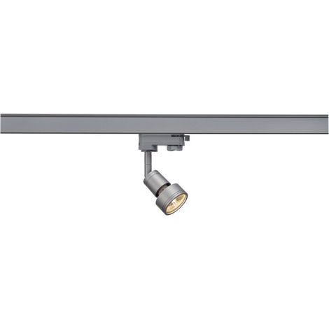 SLV PURI 153564 Luminaire sur rail haute tension GU10 gris-argent (1/3)