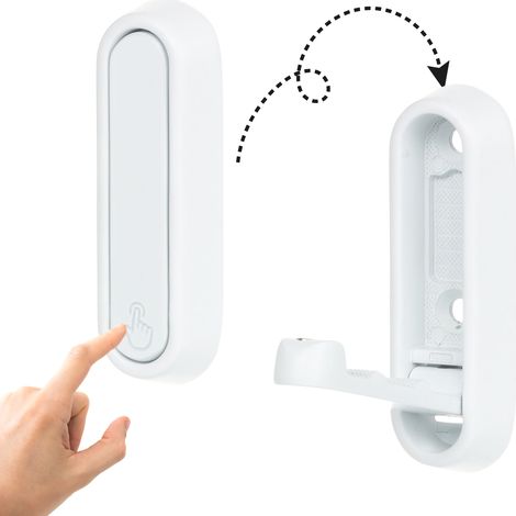 Cintre pliable Riex XV45, blanc mat (1/5)