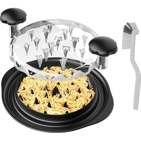 Multifunktionaler Hähnchenbrust-Zerkleinerer – Zerkleinerer – Hähnchen-Zerkleinerer – Fleischzerkleinerer – Keukengerei – Manueller Fleischwolf – Kunststoff – Schwarz (1/5)