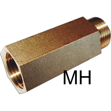 Rallonge hexagonale en laiton poli 3/4 x 100 mm