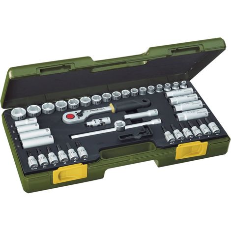Proxxon Kompaktsatz mit Knüppelratsche 3/8", 47-teilig (1/5)