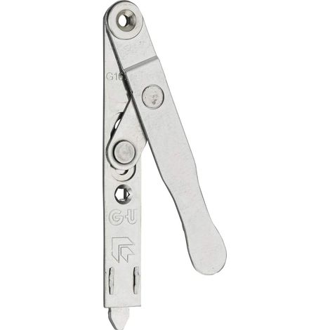 Lever lock with rod output for pvc window, G-16890-01-0-1, Silver (1/2)