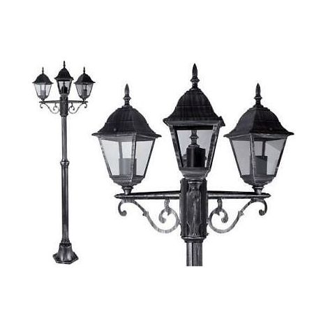 LAMPIONI ARKADIA 3 LUCI IN ALLUMINIO NERO ANTICATO