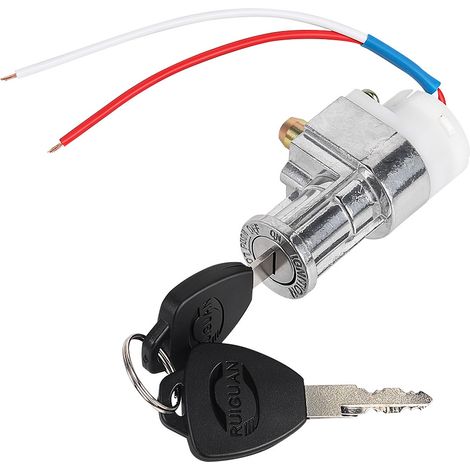 Mini verrou de chargeur de batterie universel, verrou d'allumage pour véhicule électrique, accessoire de serrure à clé pour vélo électrique (1/5)