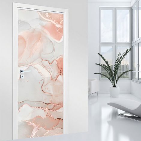 Stickers pour porte - Abstrait - 73 x 205 cm - Adhésif MAT (1/2)