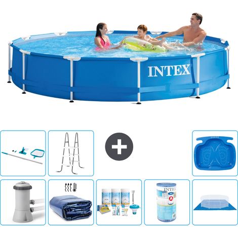 Intex Piscine Tubulaire Ronde - 366x76 cm - 9-pièces S31748 (1/3)