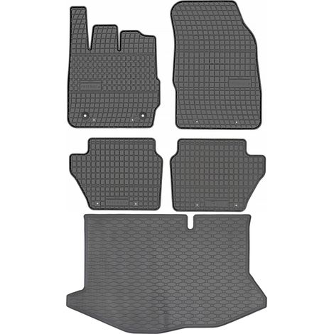 Juego de alfombrillas de goma para coche y maletero para Ford Fiesta Hatchback (2008-2017). (1/5)