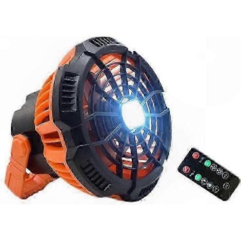 Tragbarer Campingventilator mit LED-Licht für Outdoor-Abenteuer (1/5)