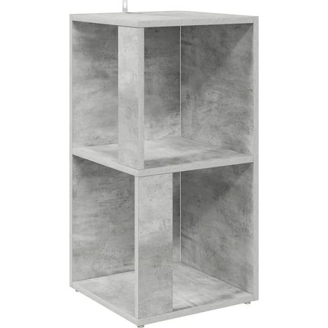 Armario esquinero rústico multiusos de 33 x 33 x 67 cm en madera de ingeniería gris hormigón 020047968 (1/5)