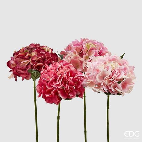 EDG Enzo De Gasperi Ortensia Olis Ramo Ass. H 45 Cm Pianta Artificiale Vari Tipi Rosa1 Pz (1/2)