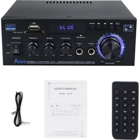 Ampli Audio Portable 12V Format Compact - Dispositif de Son Polyvalent pour Voiture et Maison (1/4)