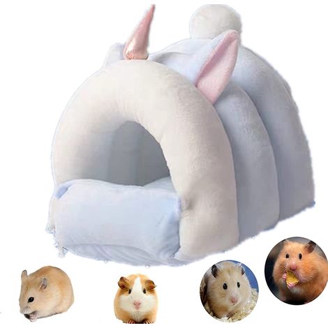 Nid Pour Petit Animal - Maison Chaude En Peluche Avec Zip - Pour Cochon D Inde Hamster Furet Hérisson Lapin Nain - 1 Pièce (1/5)