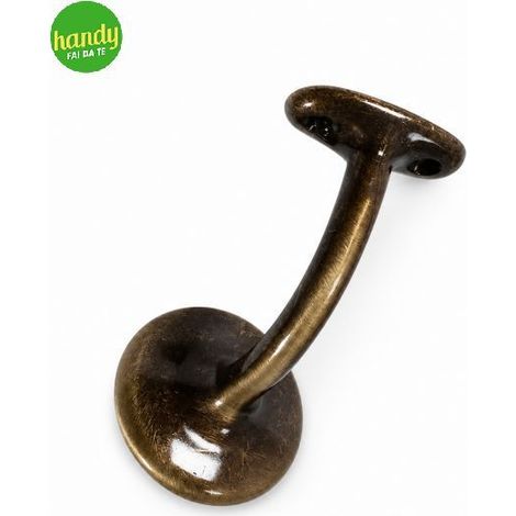 Supporto corrimano Decorlegno base piatta bronzo in acciaio