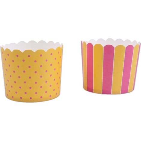 Städter Moules à cupcakes jaunes roses (1/4)
