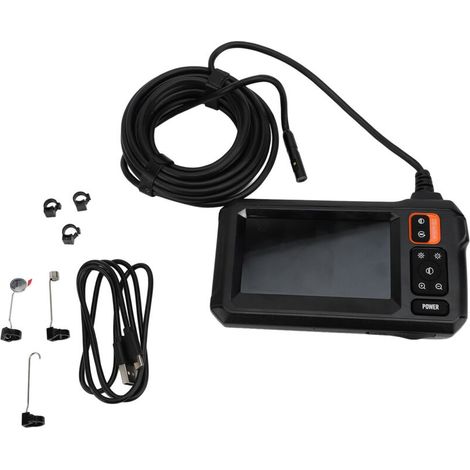 16.4ft Endoscope 1080P 4.3 inch IPS screen 170° Angle 8MM Dual Lens IP67 Waterproof Endoscope Camera for Sewer Inspection and Automotive Appliance Repair (1/2)