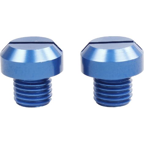 Vis décoratives de rétroviseur à code couleur pour motos Suzuki, Honda, Yamaha et Kawasaki (M10, M8 - Bleu) (1/4)