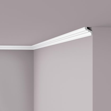 Eckleiste NMC F NOMASTYL Noel Marquet Zierleiste Stuckleiste Modernes Design weiß 2 m
