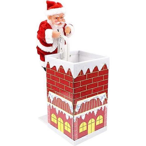 Échelle électrique Père Noël pour sapin de Noël, décoration intérieure/extérieure, cadeau de Noël pour enfants, style D (1/5)