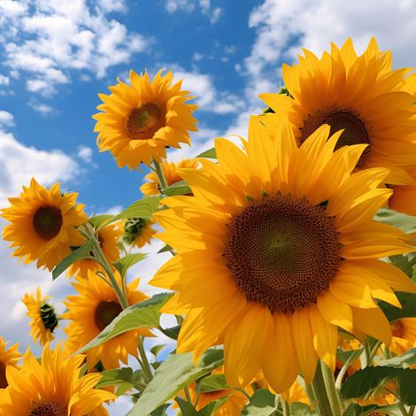100 graines de tournesol, faciles à cultiver, Tournesol nain, Graines de fleurs pour jardins, balcons et pots (1/5)